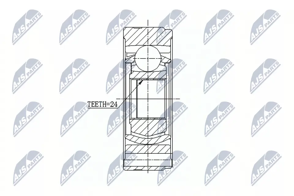 Gelenksatz, Antriebswelle Hinterachse NTY NPW-HY-521