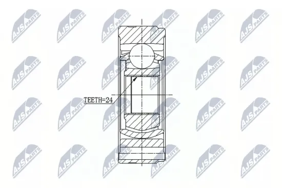 Antriebswelle Hinterachse rechts NTY NPW-PS-019 Bild Antriebswelle Hinterachse rechts NTY NPW-PS-019