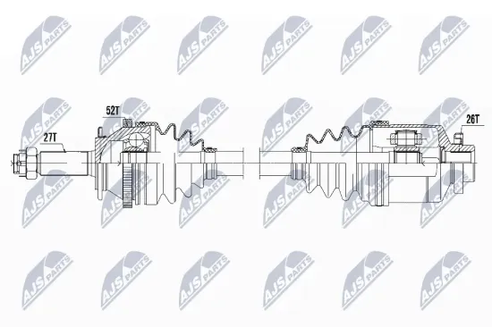 Antriebswelle Vorderachse rechts NTY NPW-HY-526 Bild Antriebswelle Vorderachse rechts NTY NPW-HY-526