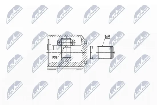 Gelenksatz, Antriebswelle links NTY NPW-HY-538 Bild Gelenksatz, Antriebswelle links NTY NPW-HY-538