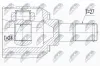Gelenksatz, Antriebswelle Vorderachse links Vorderachse rechts NTY NPW-HY-558