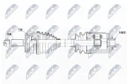 Antriebswelle Vorderachse rechts NTY NPW-HY-563