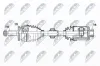 Antriebswelle Vorderachse rechts NTY NPW-HY-575 Bild Antriebswelle Vorderachse rechts NTY NPW-HY-575