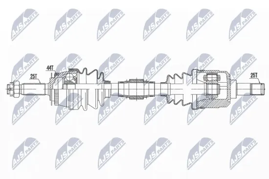 Antriebswelle Vorderachse rechts NTY NPW-HY-593 Bild Antriebswelle Vorderachse rechts NTY NPW-HY-593