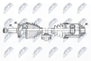 Antriebswelle Vorderachse rechts NTY NPW-HY-599