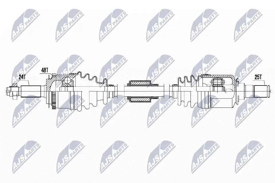 Antriebswelle Vorderachse rechts NTY NPW-HY-622