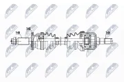 Antriebswelle Hinterachse rechts NTY NPW-HY-623