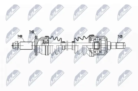 Antriebswelle Hinterachse rechts NTY NPW-HY-623 Bild Antriebswelle Hinterachse rechts NTY NPW-HY-623