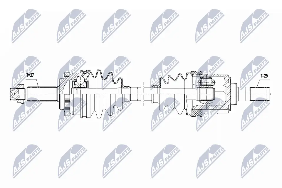 Gelenksatz, Antriebswelle Vorderachse links NTY NPW-ME-084
