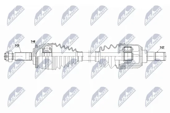 Gelenksatz, Antriebswelle Vorderachse rechts NTY NPW-ME-083 Bild Gelenksatz, Antriebswelle Vorderachse rechts NTY NPW-ME-083