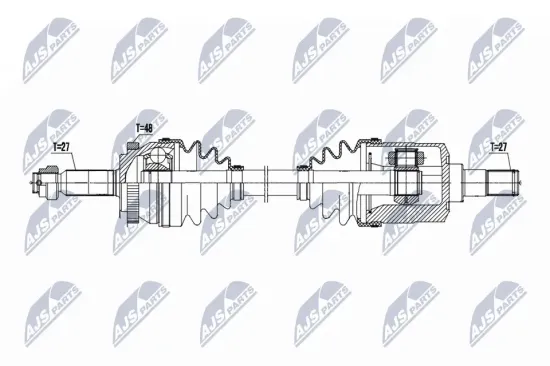 Antriebswelle Vorderachse links NTY NPW-HY-639 Bild Antriebswelle Vorderachse links NTY NPW-HY-639