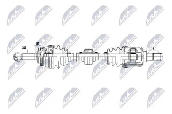 Antriebswelle Vorderachse links NTY NPW-HY-646 Bild Antriebswelle Vorderachse links NTY NPW-HY-646