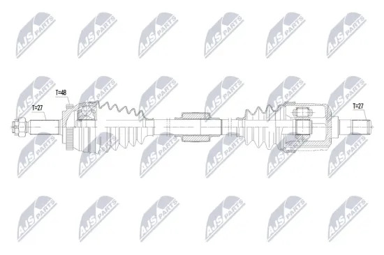 Antriebswelle Vorderachse rechts NTY NPW-HY-649 Bild Antriebswelle Vorderachse rechts NTY NPW-HY-649