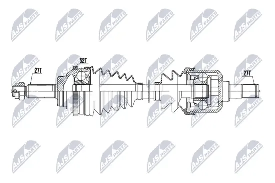 Antriebswelle Vorderachse rechts NTY NPW-BM-117 Bild Antriebswelle Vorderachse rechts NTY NPW-BM-117