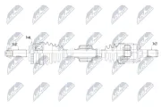 Antriebswelle Vorderachse rechts NTY NPW-BM-123