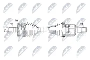 Antriebswelle Vorderachse links NTY NPW-HY-666