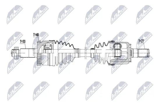 Antriebswelle Vorderachse links NTY NPW-HY-667 Bild Antriebswelle Vorderachse links NTY NPW-HY-667