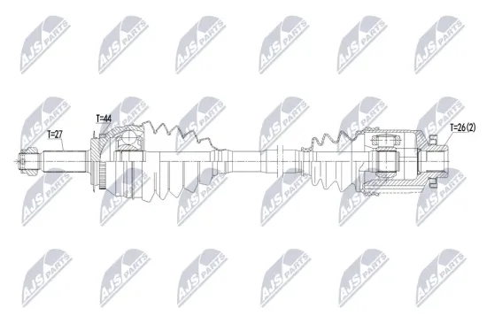 Antriebswelle Vorderachse rechts NTY NPW-HY-674 Bild Antriebswelle Vorderachse rechts NTY NPW-HY-674