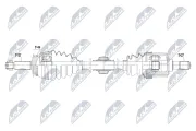 Antriebswelle Vorderachse links NTY NPW-HY-675