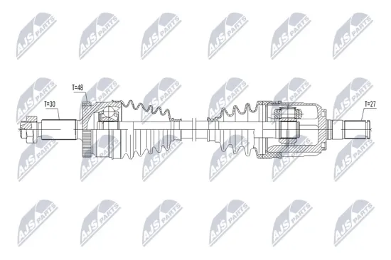 Antriebswelle Vorderachse rechts NTY NPW-HY-688 Bild Antriebswelle Vorderachse rechts NTY NPW-HY-688