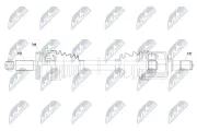 Antriebswelle Vorderachse rechts NTY NPW-HY-692