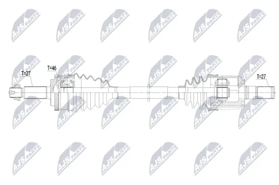 Antriebswelle Vorderachse rechts NTY NPW-HY-695 Bild Antriebswelle Vorderachse rechts NTY NPW-HY-695