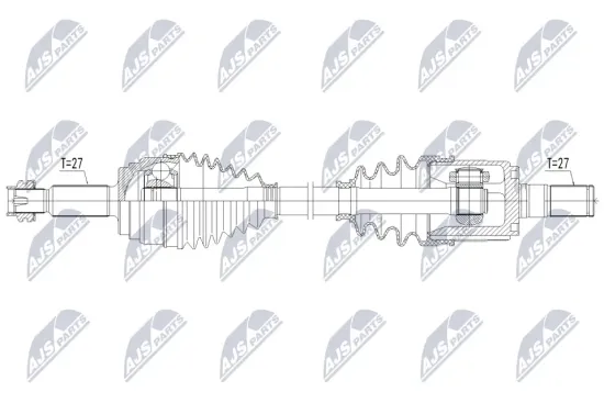 Antriebswelle Vorderachse links NTY NPW-HY-700 Bild Antriebswelle Vorderachse links NTY NPW-HY-700