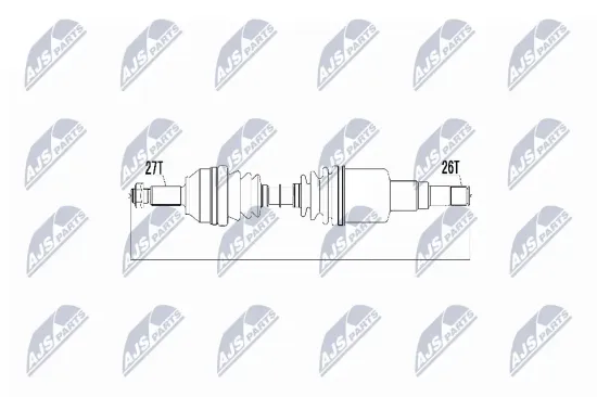 Antriebswelle Vorderachse links Vorderachse NTY NPW-JG-000 Bild Antriebswelle Vorderachse links Vorderachse NTY NPW-JG-000