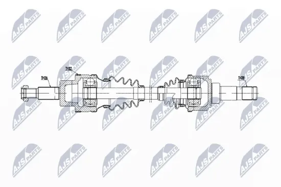 Antriebswelle Hinterachse rechts NTY NPW-JG-006 Bild Antriebswelle Hinterachse rechts NTY NPW-JG-006