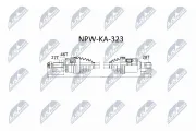 Antriebswelle Vorderachse links NTY NPW-KA-323