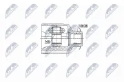 Gelenksatz, Antriebswelle Vorderachse rechts NTY NPW-KA-341