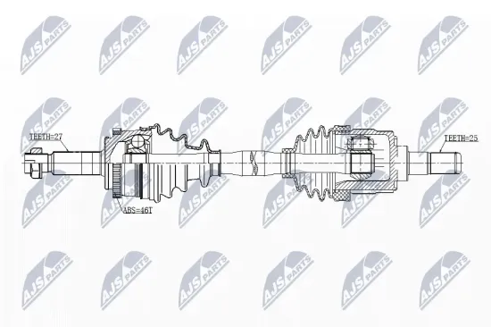 Antriebswelle Vorderachse rechts NTY NPW-KA-344 Bild Antriebswelle Vorderachse rechts NTY NPW-KA-344