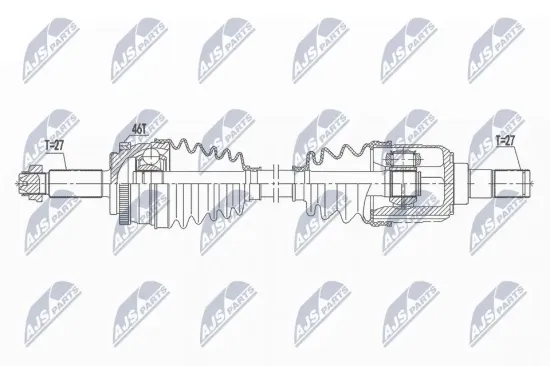 Antriebswelle Vorderachse links NTY NPW-KA-364 Bild Antriebswelle Vorderachse links NTY NPW-KA-364