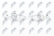 Antriebswelle Vorderachse links NTY NPW-KA-384