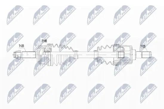 Antriebswelle Vorderachse links NTY NPW-KA-384 Bild Antriebswelle Vorderachse links NTY NPW-KA-384