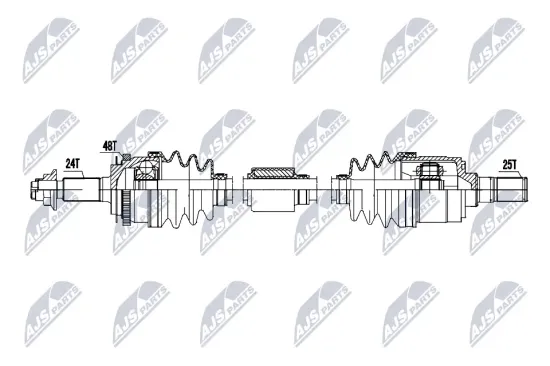Antriebswelle Vorderachse rechts NTY NPW-KA-402 Bild Antriebswelle Vorderachse rechts NTY NPW-KA-402