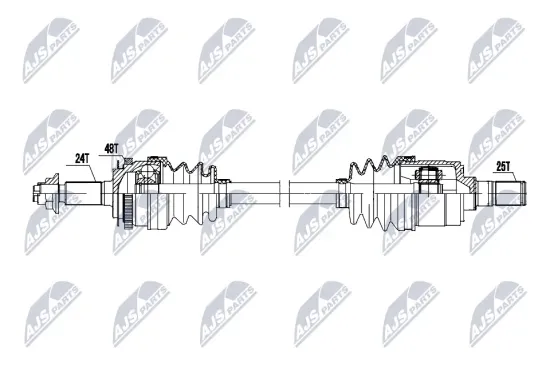 Antriebswelle Vorderachse links NTY NPW-KA-404 Bild Antriebswelle Vorderachse links NTY NPW-KA-404