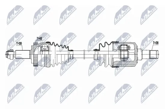 Antriebswelle Vorderachse links NTY NPW-KA-411 Bild Antriebswelle Vorderachse links NTY NPW-KA-411