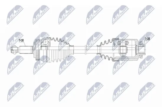 Antriebswelle Vorderachse rechts NTY NPW-KA-412 Bild Antriebswelle Vorderachse rechts NTY NPW-KA-412