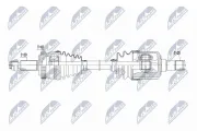 Gelenksatz, Antriebswelle Vorderachse links Vorderachse rechts getriebeseitig NTY NPW-MS-015