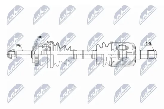 Antriebswelle Vorderachse links NTY NPW-KA-414 Bild Antriebswelle Vorderachse links NTY NPW-KA-414