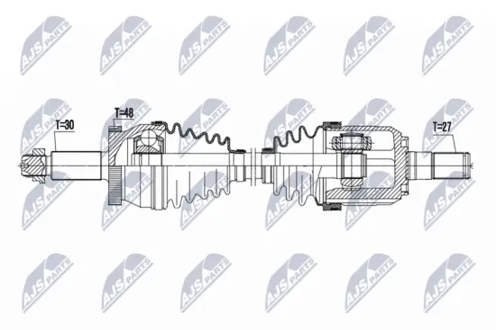 Antriebswelle Vorderachse rechts NTY NPW-KA-419 Bild Antriebswelle Vorderachse rechts NTY NPW-KA-419