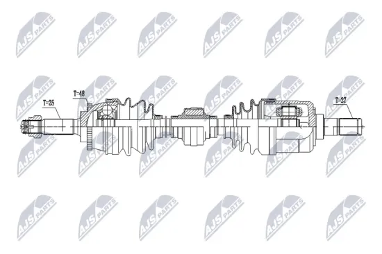 Antriebswelle Vorderachse links NTY NPW-KA-423 Bild Antriebswelle Vorderachse links NTY NPW-KA-423