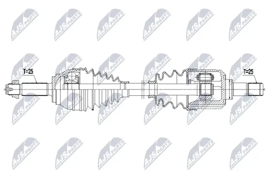 Antriebswelle Vorderachse links NTY NPW-KA-429 Bild Antriebswelle Vorderachse links NTY NPW-KA-429