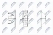 Gelenksatz, Antriebswelle getriebeseitig NTY NPW-LR-020