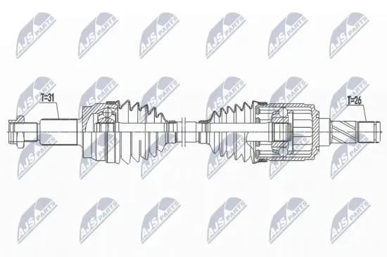 Antriebswelle Hinterachse NTY NPW-LR-025 Bild Antriebswelle Hinterachse NTY NPW-LR-025