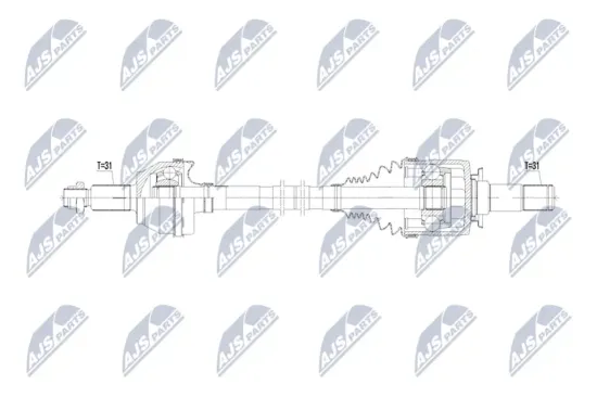 Antriebswelle Hinterachse links NTY NPW-LR-033 Bild Antriebswelle Hinterachse links NTY NPW-LR-033