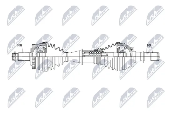 Antriebswelle Vorderachse rechts NTY NPW-LR-045 Bild Antriebswelle Vorderachse rechts NTY NPW-LR-045