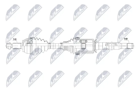Antriebswelle Vorderachse rechts NTY NPW-LR-049 Bild Antriebswelle Vorderachse rechts NTY NPW-LR-049
