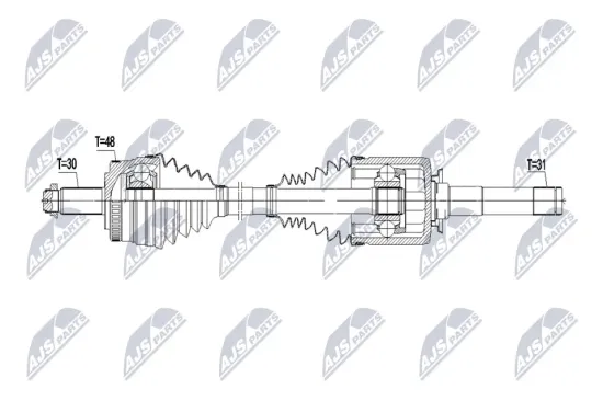 Antriebswelle Hinterachse links NTY NPW-LR-055 Bild Antriebswelle Hinterachse links NTY NPW-LR-055